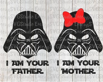 SVG JPEG DXF Pdf   I Am Your Father Mother - Star Wars Darth