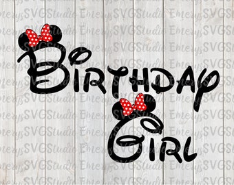 SVG File for Birthday Girl Minnie