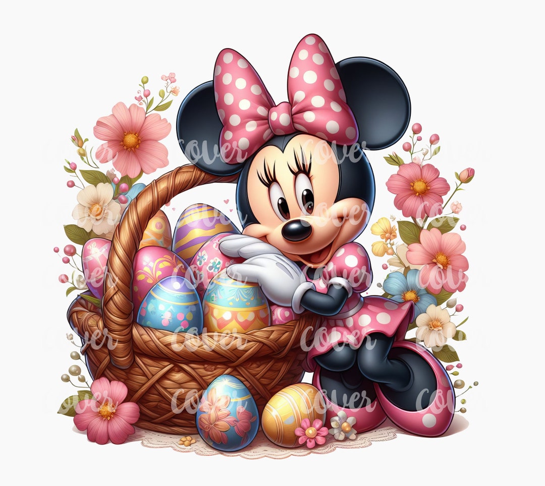 PNG Minnie Mouse Easter Design - Etsy