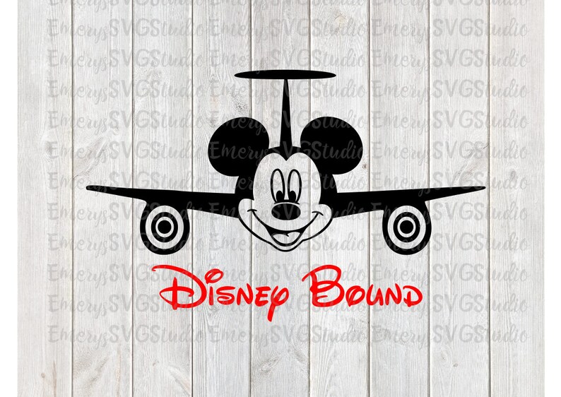 Download SVG DXF File for Airplane Mickey Disney Bound | Etsy