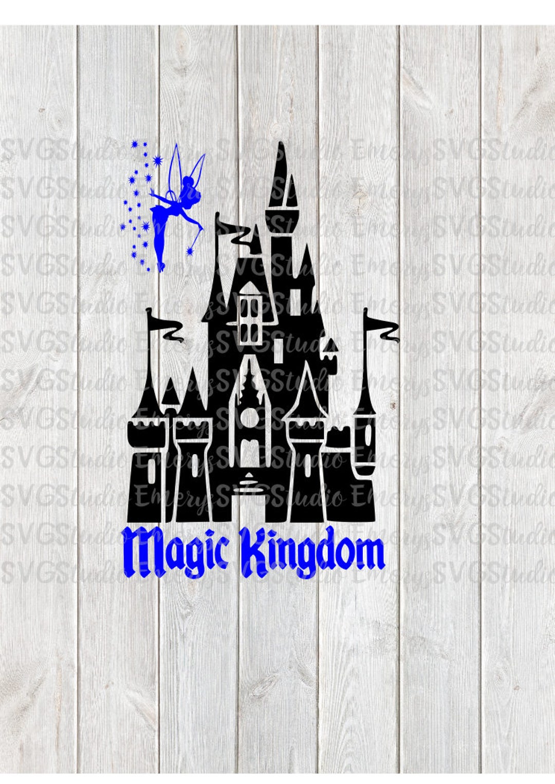 SVG File for Magic Kingdom With Tinkerbell - Etsy