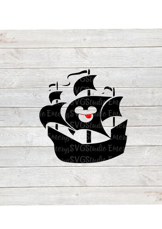 Download SVG DXF File for Mickey Pirate Ship | Etsy