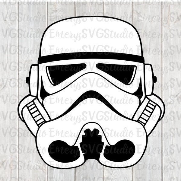 SVG PNG PDF Dxf Datei für Star Wars Empire Strikes Back Stormtroopers Helmet
