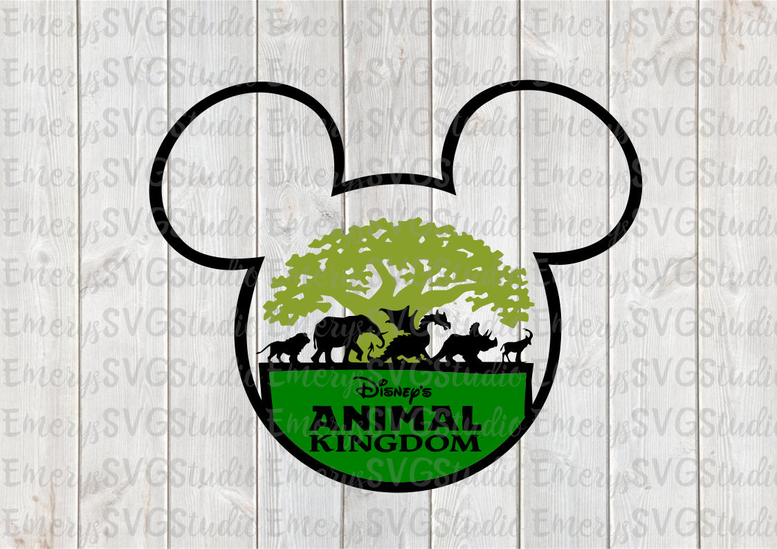 Download Svg Dxf File For Mickey At Disney Animal Kingdom Etsy