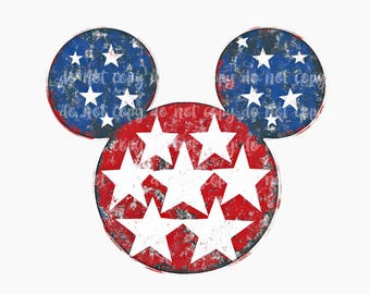 PNG File for Mouse 4th of July Independence Day