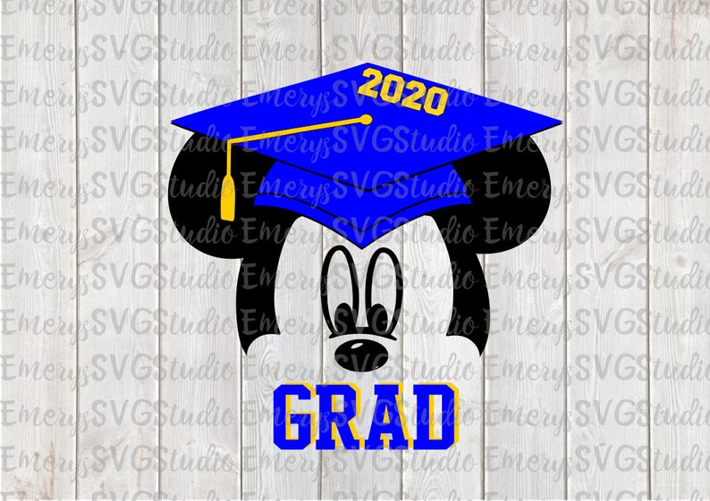 SVG DXF PNG Eps Pdf Graduation Mickey 2020 | Etsy