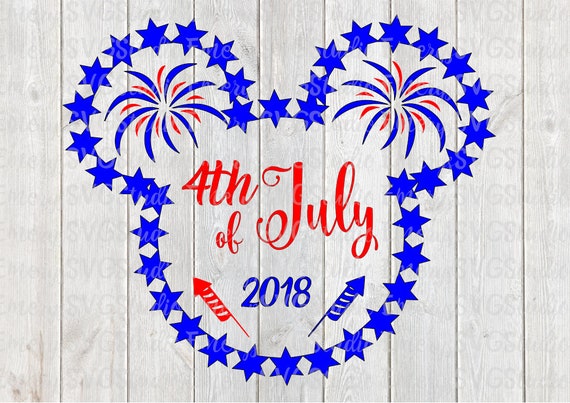Download SVG DXF File for Mickey Mouse 4th of July Patriotic ...