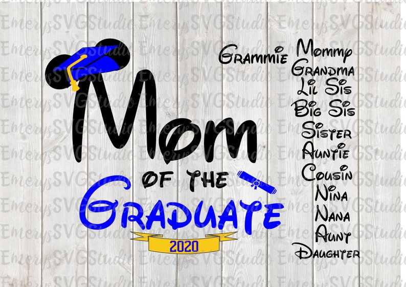 Download SVG DXF File for Mom of the Graduate 2020 | Etsy