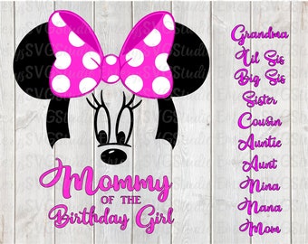 SVG DXF File for Mom of the Birthday Girl