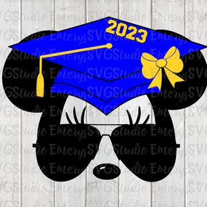 SVG DXF JPEG Pdf File for Graduation 2023 Minnie Mouse