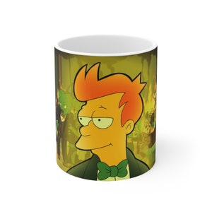 Futurama, Fry, 300 big boys, Ceramic Mug 11oz, Coffee mugs, Gifts for Everyone, Breakfast mug