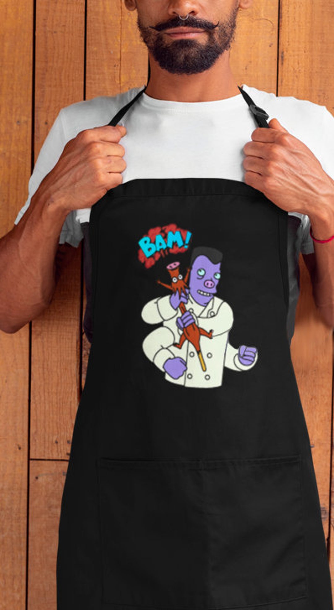 Futurama Apron Chef Elzar Spice Weasel Kitchen Funny Aprons Gifts for