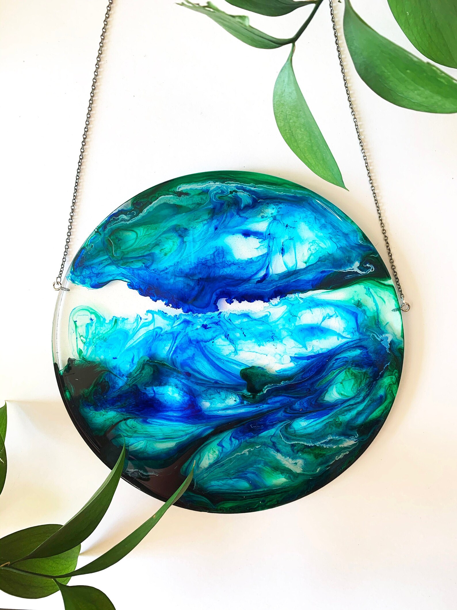 Epoxy Resin Wall Hanging stained glass art glass art Etsy