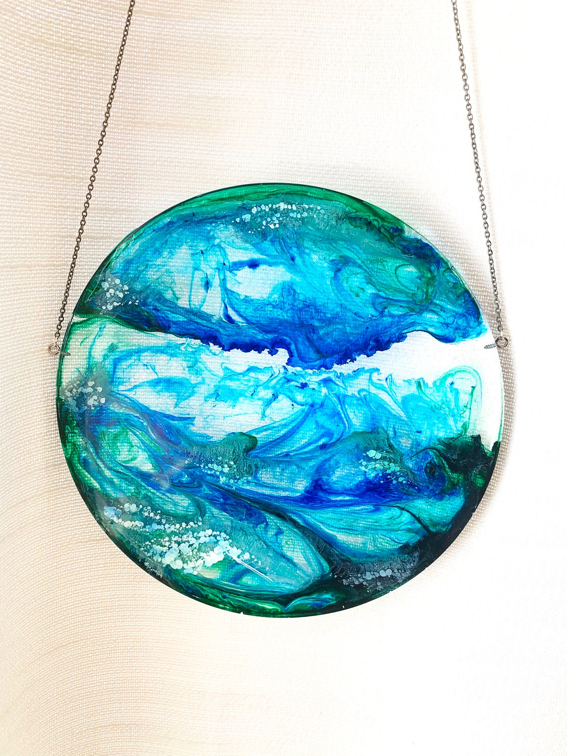 Epoxy Resin Wall Hanging stained glass art glass art Etsy