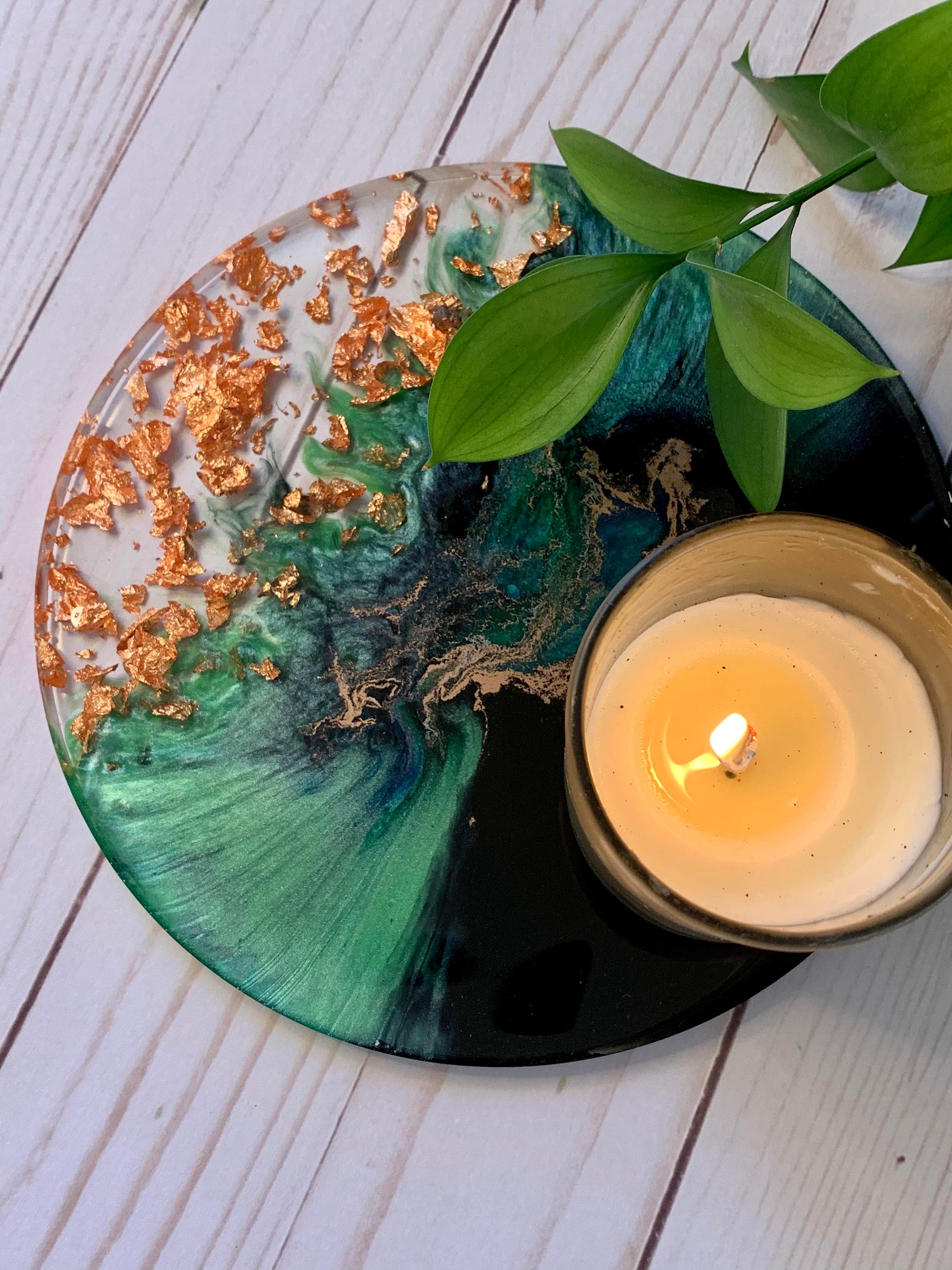 Epoxy Resin Plate Resin Geode Plate for Table Decor Etsy