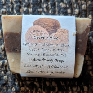 Cocoa  Spice - Handmade, Luxurious Moisturizing Soap