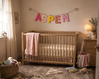 Banner de tela personalizado con nombre de 7.5"