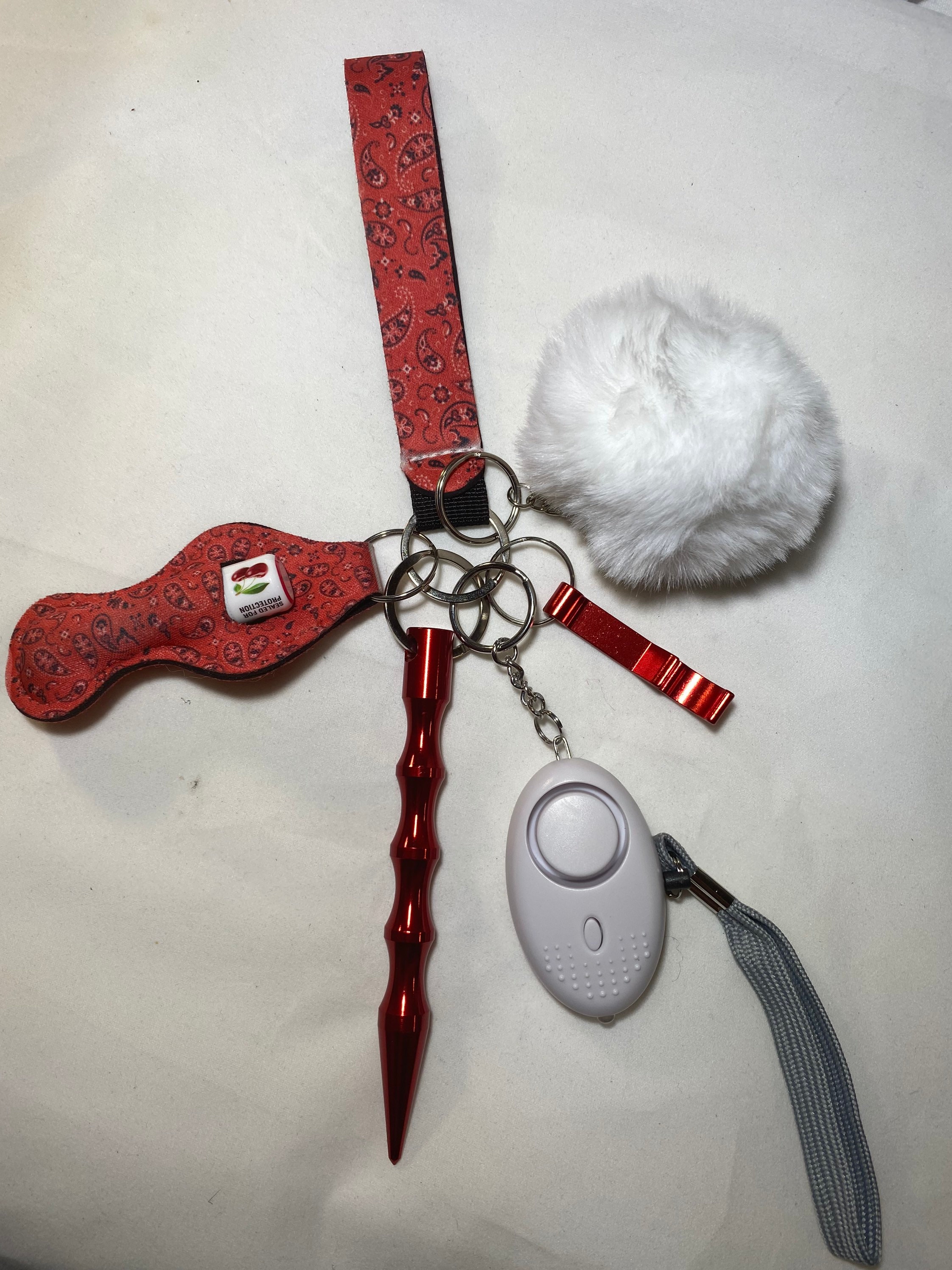 Safety keychain Safety keychain for women Keychain Custom Etsy