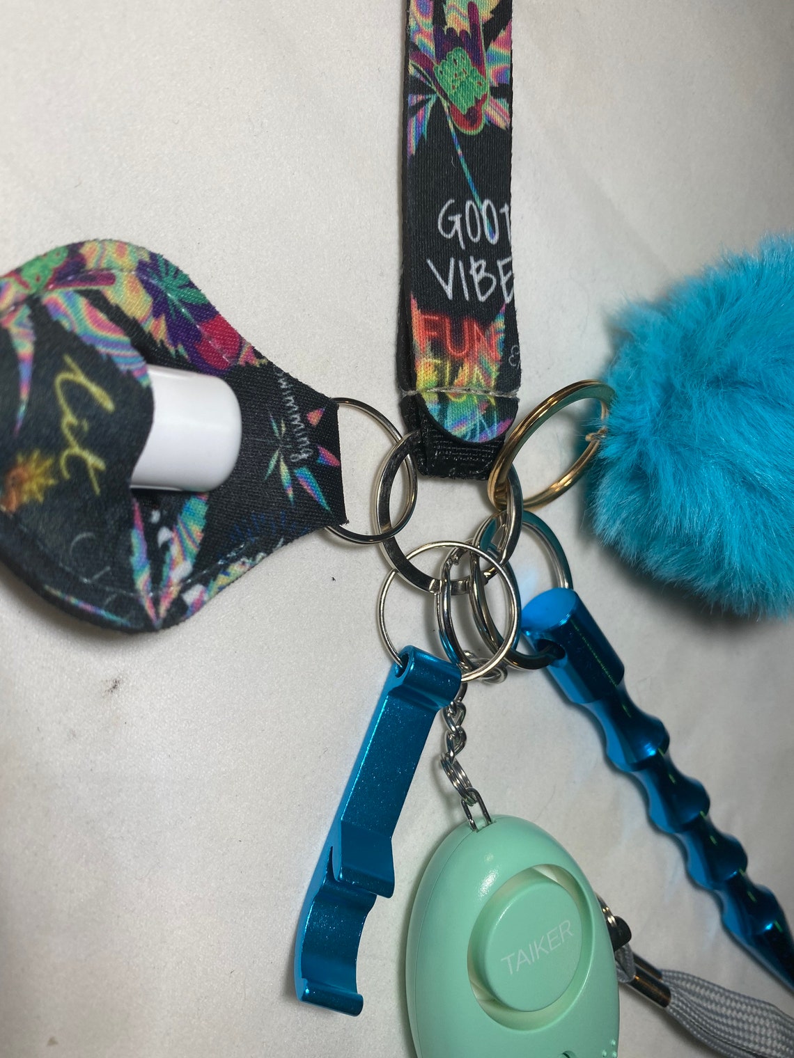 Safety keychain Safety keychain for women Keychain Custom Etsy