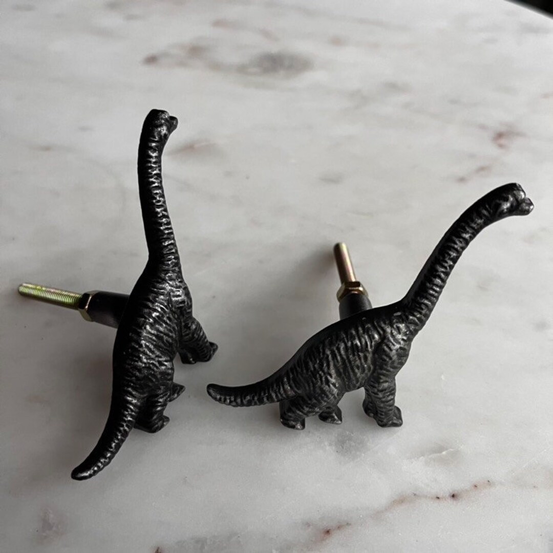 Dinosaur Knob Teiceratops Brachiosaurus Drawer Pull Kids Etsy