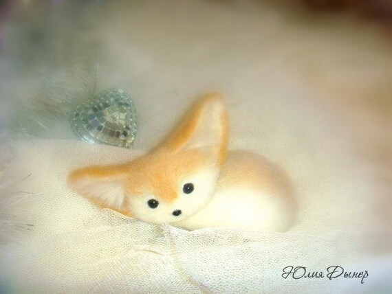 Pequeno Zorro Un Hermoso Regalo Juguetes De Zorro Fennec Etsy