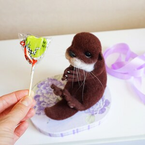 Linda Nutria Regalos Arte Nutrio Nutria De Fieltro De Etsy