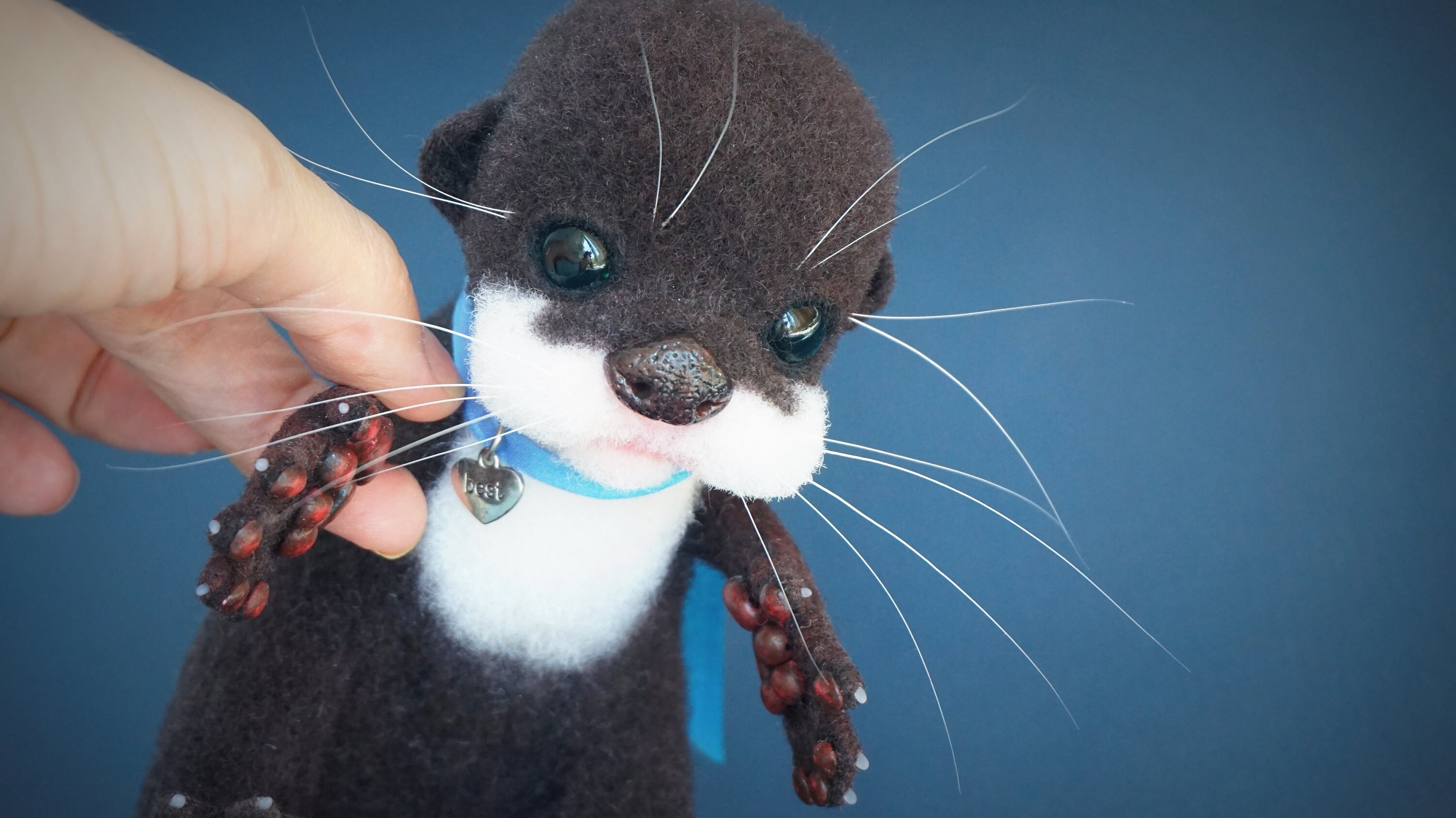 OOAK Needle felted Otter. Otter lover gifts. Sea otter. Otter Etsy