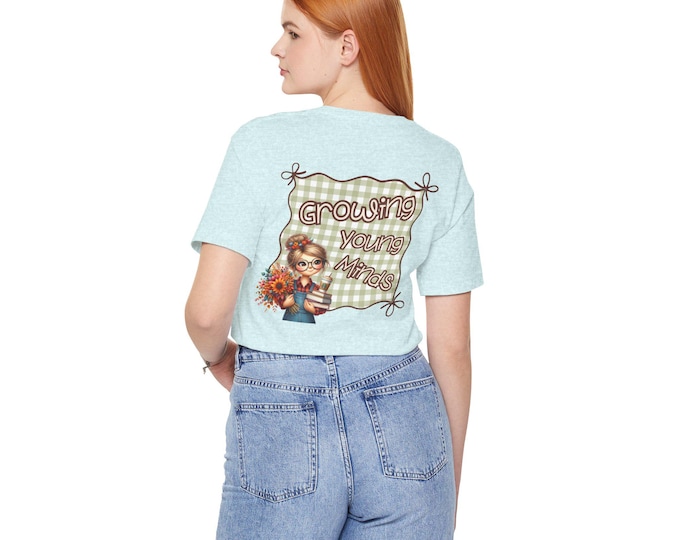 Personalized Growing Young Minds Tee, Fall T-Shirt, Gift for Teachers, Inspirational Shirt, Teacher Shirt, Fall Teacher