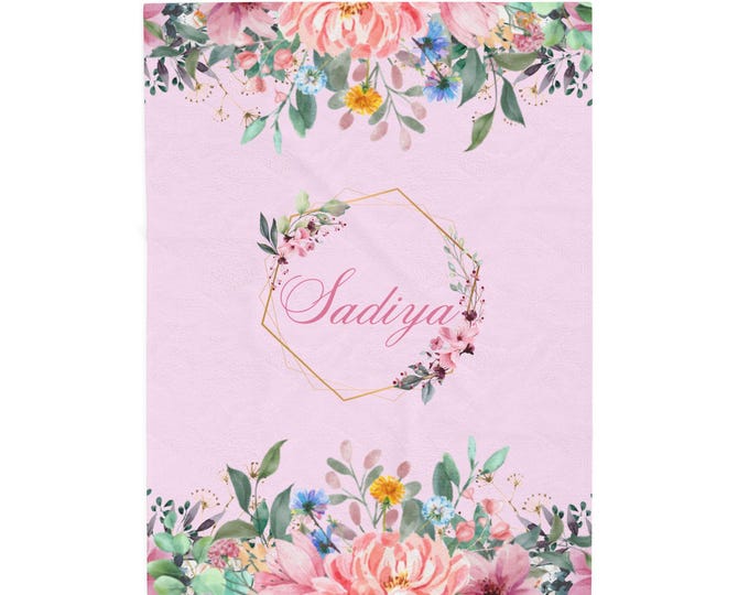 Velveteen Plush Personalized Baby Blanket