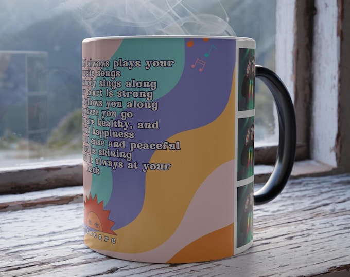 Griz Lyric Inspirational Color Morphing Mug - Perfect For Griz Lovers | Gifts For Friends, Motivational Drinkware, Positive Vibes