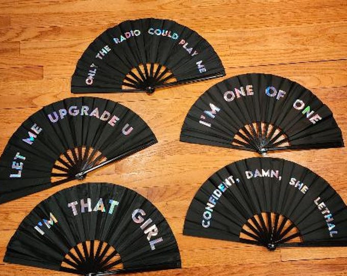 MINI Rave Fan with custom words *Limited Quantity*