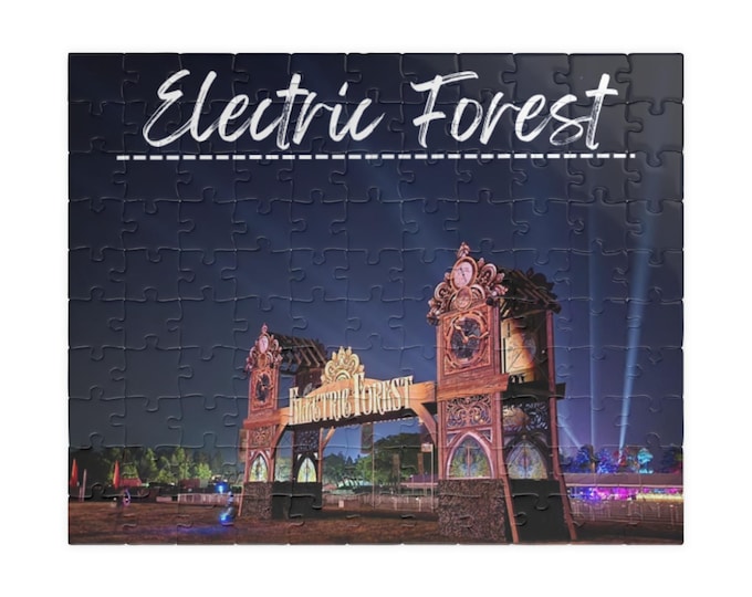 Electric Forest Puzzle - Unique Jigsaw, Festival Decor, Gift for Puzzle Lovers, Electric Forest Fans, Home Activity