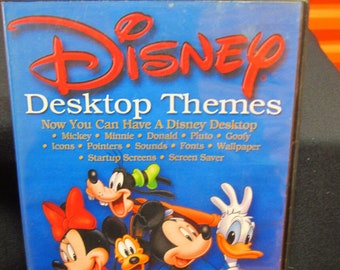 Classic Disney Computer Desktop Themes Screen Saver Wall Paper Icons Fonts Etc. PC DVD Rom VG++