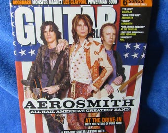 Guitar World Magazine May 2001 - Aerosmith - Les Claypool - Ozzy Coldplay Songs VG+