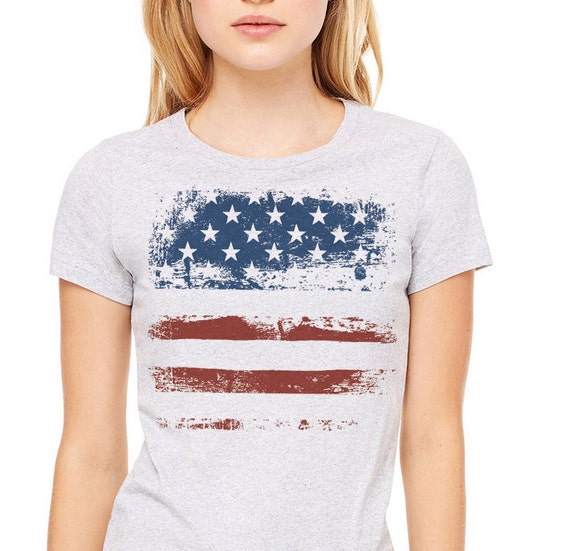  American Flag Shirt Women 4th of July Patriotic T