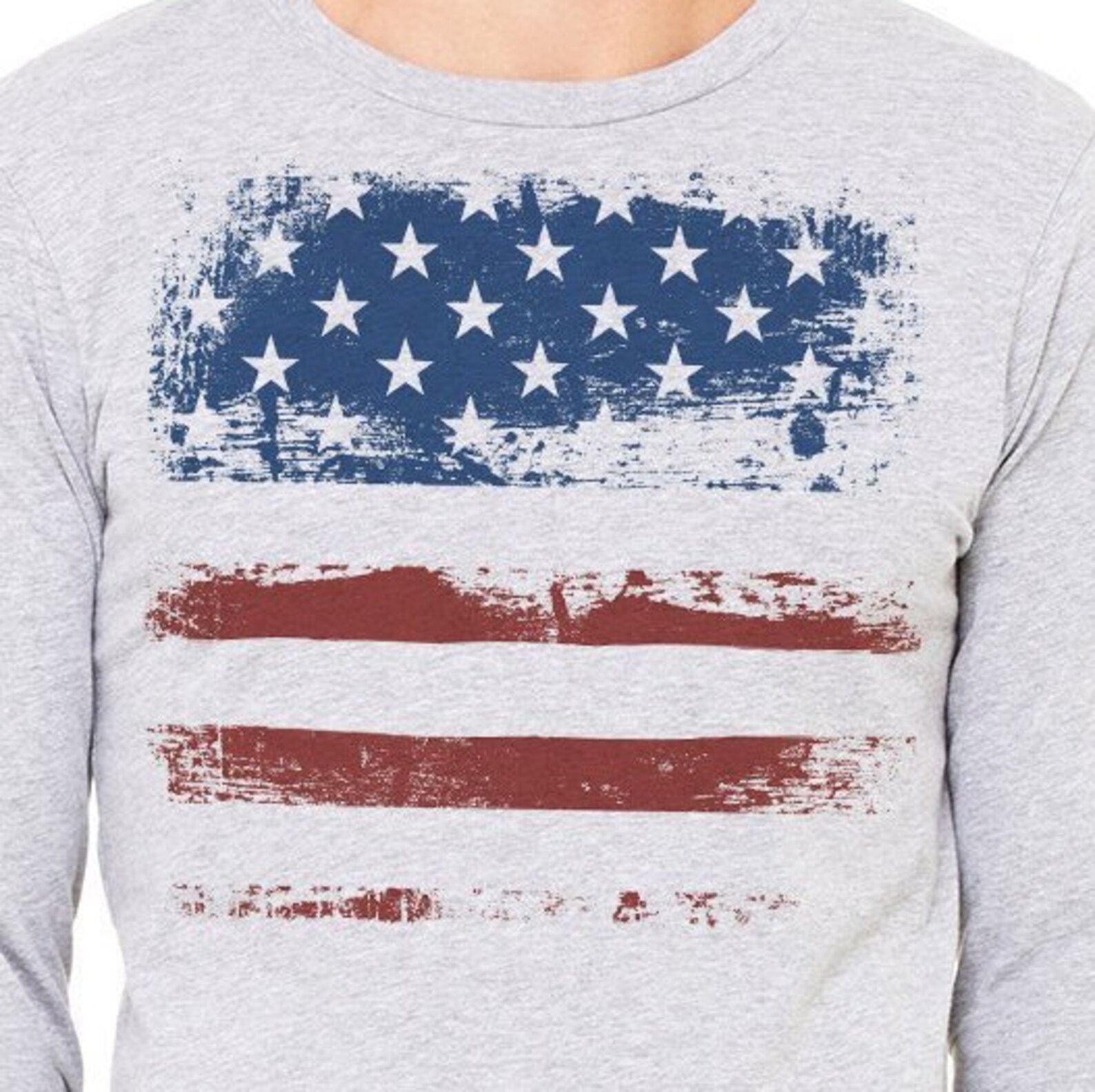 US flag shirt printed on a long Sleeve tshirt Women's Etsy