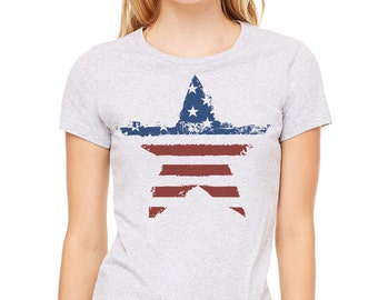 Women's t-shirt, Patriotic shirt,  American flag tee, American flag shirt,4th of July tee, July 4th,4th of July,July 4th T-shirt, US Flag