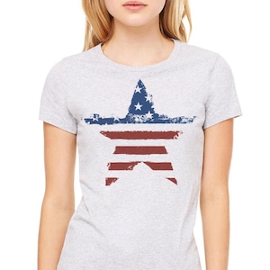 Women&#39;s t-shirt, Patriotic shirt,  American flag tee, American flag shirt,4th of July tee, July 4th,4th of July,July 4th T-shirt, US Flag