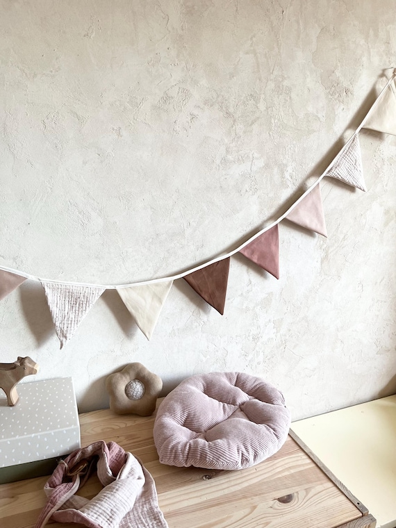 Bandiere Bambini Decorazione Mussola Catene Gagliardetti TOATELU Per Cameretta Bambini - Bandierine Mussola Cotone Decorazione Decorazione Calda Bambini Primo Compleanno