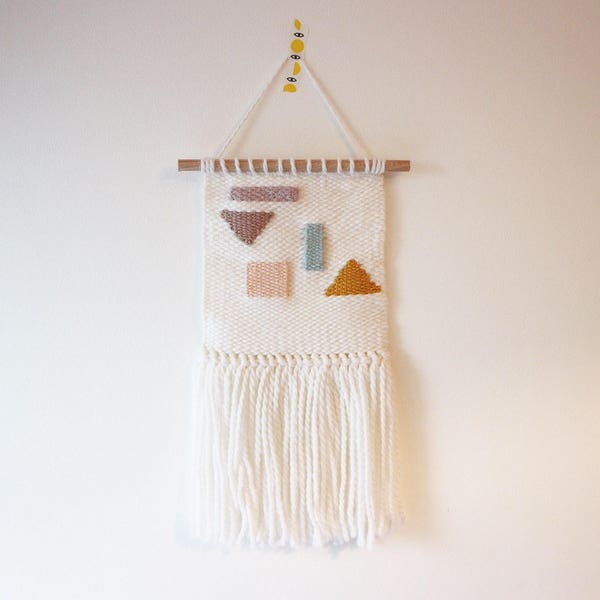 SALE! Shapes Collection Woven Wall Hanging //nursery or home decor Wall Weave boho
