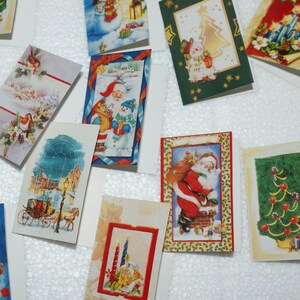 9 pezzi Bigliettini Vintage Biglietti cartoline Auguri Natale Chiudipacco regalo Chiudi Pacco - Vintage Christmas Tags Gift