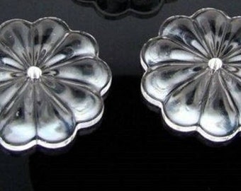 Lot of 20-10-5 Pieces Swarovski Crystal Clear Rosettes - Component Decoration Star Rosette Unfindable 80s&quot; Rhinestones 15-20-25-30 mm 8071