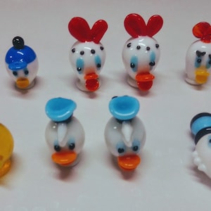 12 Assorted Pieces Miniature Glass Walt Disney Figurines, Small Murano Glass Animals, Collectible Glass, Doll Figurines
