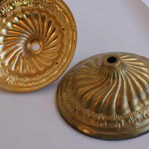 1 Pieces Brass Bobeshe - Brass Bobeche Bobesche  - MADE in ITALY - Make Your Own Wind Chimes virgin raw brass or gold/silver Ottone Grezzo