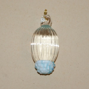 Gorgeous Murano glass pendant with classic workmanship Morise * Measuring 25 x 50 mm.  Venice Murano Glass Original do-it-yourself