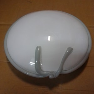 Plafoniera Murano Biaco Fiocco Grigio Vetro Original sconce wall lamp 41x41 cm glass made in Italy 1980s