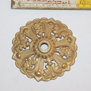 1 Pcs. Brass Bobeshe - Brass Bobeche Bobesche Traforo - MADE in ITALY - Make Your Own Wind Chimes virgin raw brass Ottone Grezzo