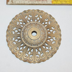 1 Pcs. Big Brass Bobeshe - Brass Bobeche Bobesche Traforo - MADE in ITALY - Make Your Own Wind Chimes virgin raw brass Ottone Grezzo