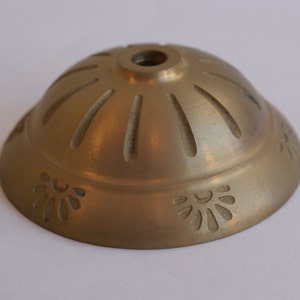 1 Pieces Brass Bobeshe - Brass Bobeche Bobesche  - MADE in ITALY - Make Your Own Wind Chimes virgin raw brass Ottone Grezzo