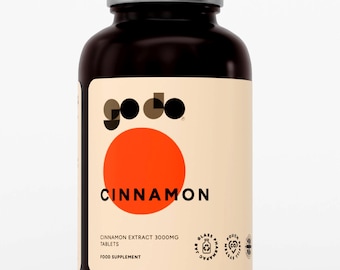 Extracto de canela 3000 mg / Comprimidos veganos / Suplemento botánico fabricado en el Reino Unido